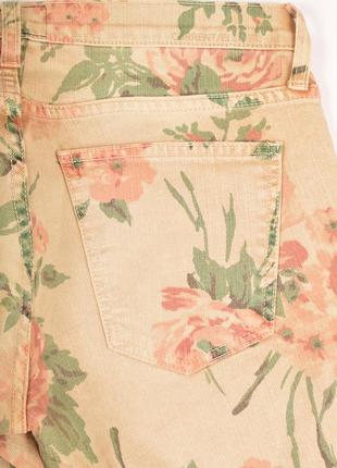 Джинси скінні current/elliott the stiletto haystack floral skinny jeans made in usa5 фото
