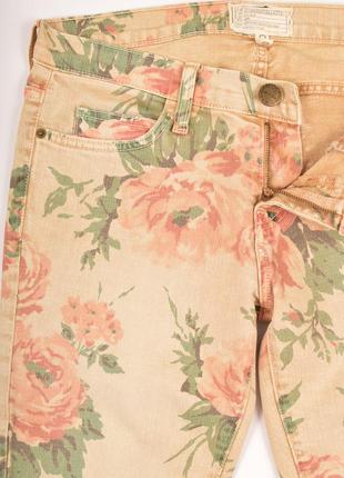 Джинси скінні current/elliott the stiletto haystack floral skinny jeans made in usa2 фото
