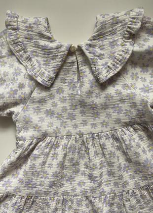 Сукня з обʼємним комірцем zara на 18-24 місяці6 фото