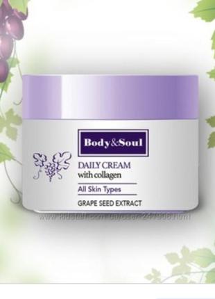 Крем з колагеном і екстрактом виноградних кісточок collagen cream with grape seeds юнайс unice