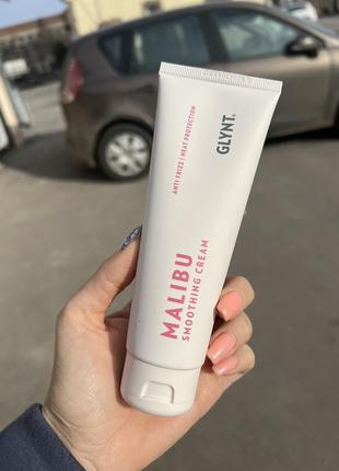 Термозахист разглаживающий крем для волосся malibu smoothing cream1 фото