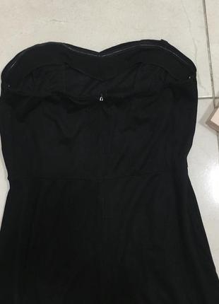 Чёрное замшевое платье со шнуровкой от pretty little thing/plt6 фото