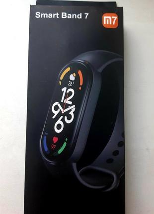 Фітнес браслет fitpro smart band m7 (смарт часи, пульсоксиметр, пульс). kr-597 колір: чорний