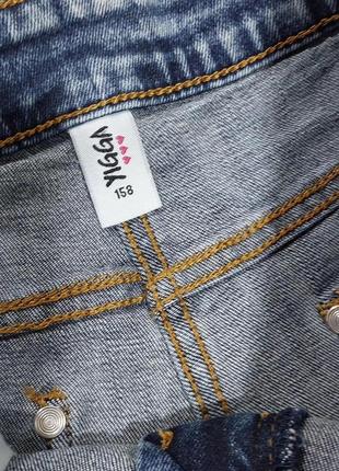 Набор для девочки: футболка + джинсовые шорты на 12-13 лет6 фото