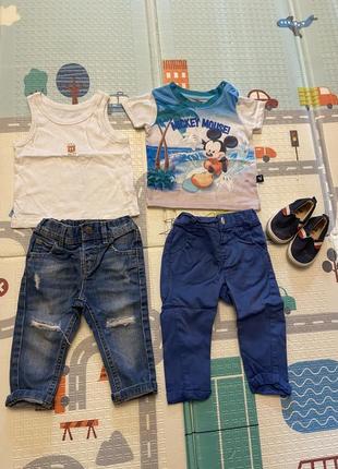 Пакетом одяг на малюка 6-9 місяців джинси, шорти, боді4 фото