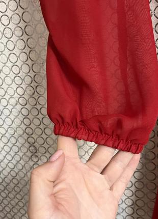 Сукня коротка червона6 фото