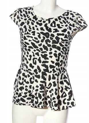 1+1=3! шикарная кофта в животный принт с баской amisu