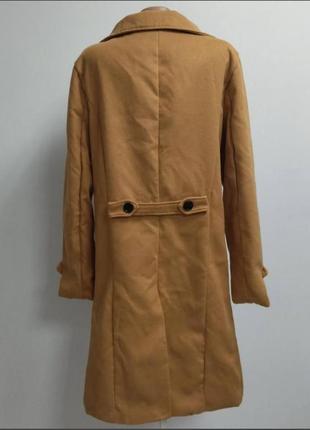 Пальто світло-коричневого кольору, заміри є на фото2 фото