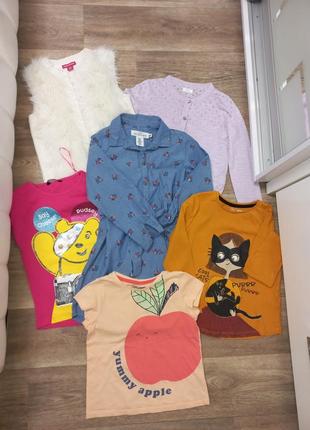 Сукня, футболки, кофточки, желетка  р.122.