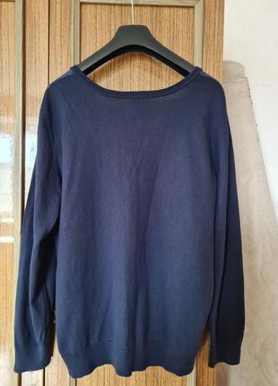 Шикарний французський пуловер, перед натуральний шовк, спинка вовна2 фото