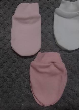 Комплект царапок (бавовна) на дитину 3-6 місяців, нові