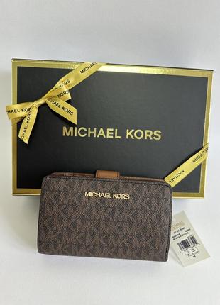 Гаманець michael kors medium signature logo wallet