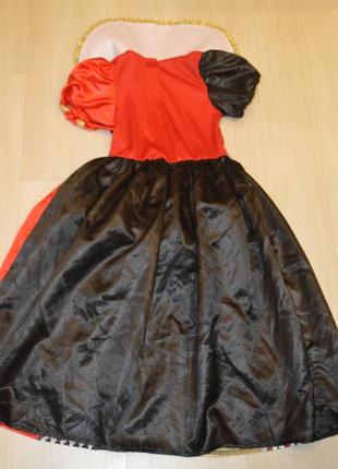 Карнавальное платье королева червей, королева сердец, шахматная королева, алиса в стране чудес5 фото