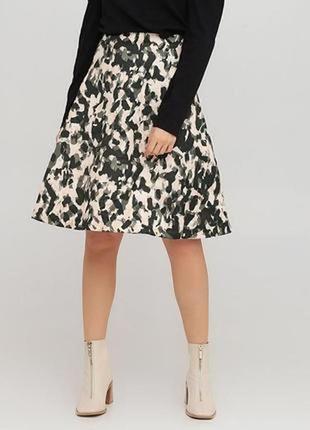 Актуальна брендова спідниця в принт відомого шведського бренду h&m