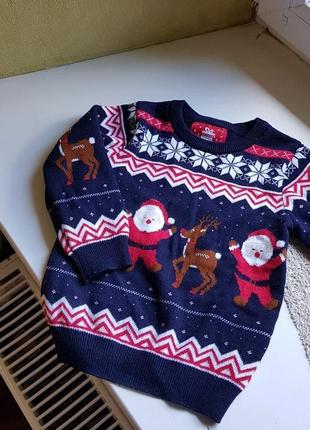 Новогодняя кофта свитер primark 18-24
