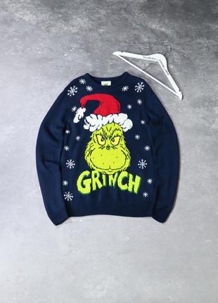 Новорічний різдвяний светр grinch від primark. american vintage dr seuss sweater фільм грінч різдво xmas holidays disney home alone santa1 фото