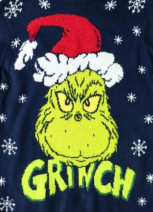 Новорічний різдвяний светр grinch від primark. american vintage dr seuss sweater фільм грінч різдво xmas holidays disney home alone santa3 фото