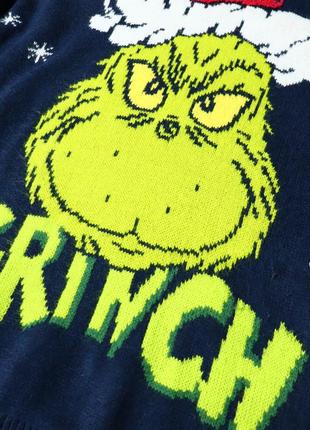 Новорічний різдвяний светр grinch від primark. american vintage dr seuss sweater фільм грінч різдво xmas holidays disney home alone santa4 фото