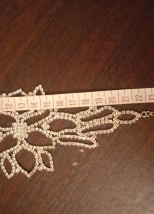 Весільний жіночий весільний браслет рука нареченої ювелірні вироби верхня нарукавна...