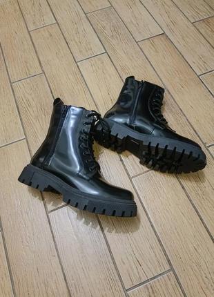 Ботинки кожаные forester оригинал на флисе  wishot fleece forester  лоферы 1461