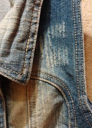 Жилет джинсовый укороченный4 фото