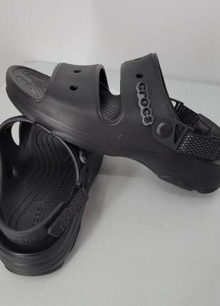 Крокс классік сандалі чорні crocs classic sandal all-terrain black / black3 фото