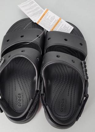 Крокс классік сандалі чорні crocs classic sandal all-terrain black / black5 фото