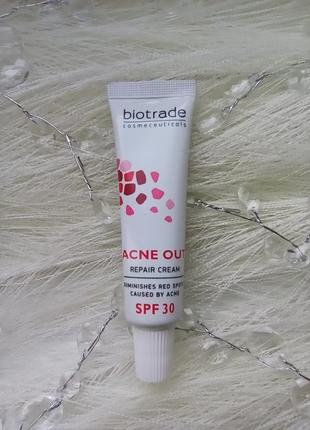 ❤️biotrade acne out spf30 відновлювальний крем для шкіри з постакне2 фото