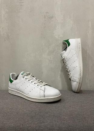 Шкіряні весняні кросівки кеди взуття adidas stan smith