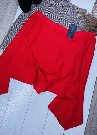 Нова червона блуза new look xl блуза з відкритими плечима блуза з широкими рукавами