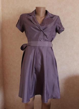 Шикарное фиолетовое платье1 фото