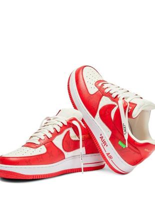 Nike air force lv by virgil abloh red