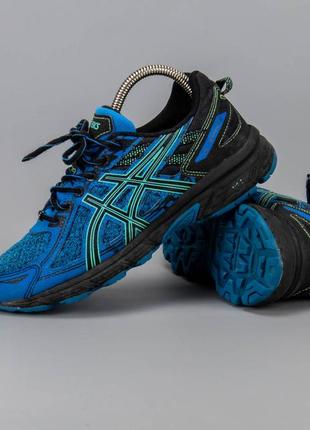 Яркие беговые кроссовки в сетку asics gel-venture 6.3 фото