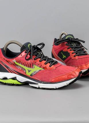 Беговые кроссовки в сетку mizuno wave rider 16.летние кросы