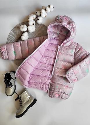 Детская легкая куртка на весну, куртка с единорогом, детская куртка на весну2 фото
