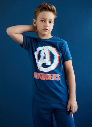 Модна оверсайз футболка з принтом avengers, месники, мстители