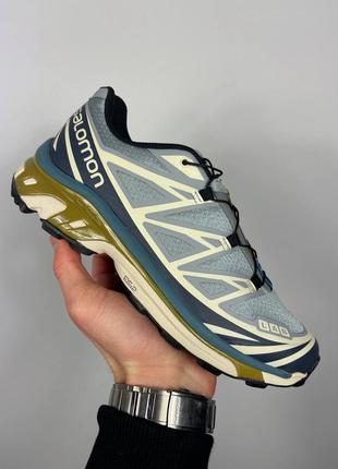 Саломон кросівки salomon xt-6 gull granada sky grey green 414551