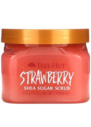 Tree hut shea sugar scrub, strawberry, 18 oz (510 g)