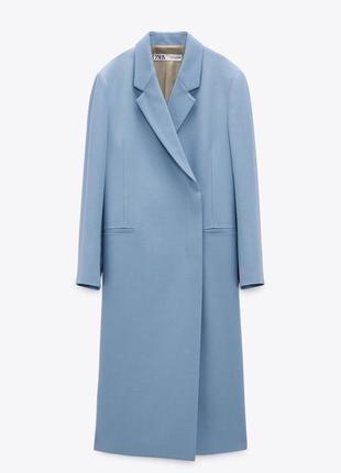 Zara блакитне пальто , m