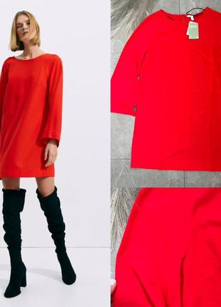 Червона сукня h&m красное платье h&m1 фото