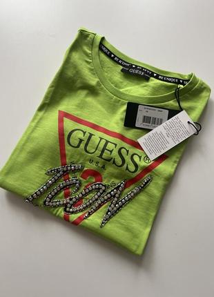 Оригінальна футболка guess icon xs ( модна і на s)9 фото