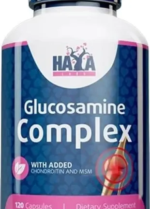 Препарати для суглобів і зв'язок haya labs glucosamine chondroitin msm complex 120 капс