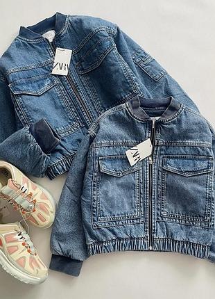 Zara джинсова куртка 13-14 років 3