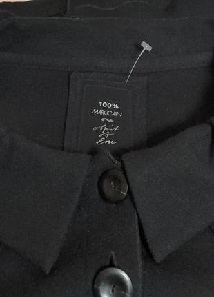 Бомбовый пиджак чёрного цвета шерсть/кашемир marc cain, 💯 оригинал, молниеносная отправка6 фото