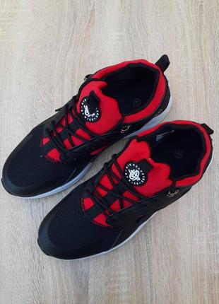 Чоловічі кросівки nike air huarache x fragment design чорні з червоним знижка sale | smb9 фото