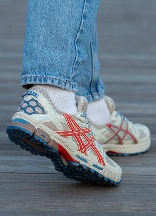 Асікс кросівки шкіряні asics gel-kahana beige orang