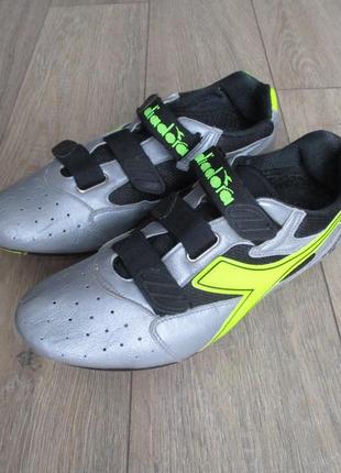 Diadora ergo iv (45) шкіряні велотуфли шоссейные мужские