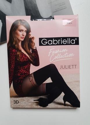 Женские колготки имитация чулок 60 ден gabriella3 фото