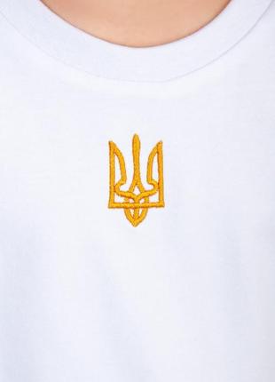 Базова патріотична футболка з гербом, з тризубом, оверсайз, oversize3 фото