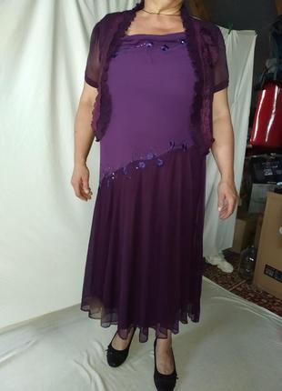 Ошатне плаття david emanuel 56 - 58 + болеро